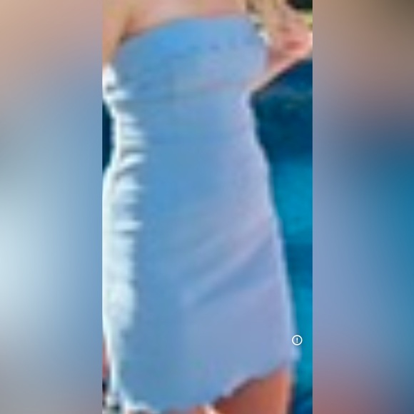 Light Blue Ruffle Dress - Picture 2 of 4